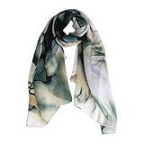 Datework Lady Long Wrap Women's Shawl Chiffon Scarf Scarves (Blue)