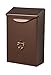 Gibraltar Mailboxes Classic Small Capacity Galvanized Steel Venetian Bronze, Wall-Mount Mailbox, BW110V04