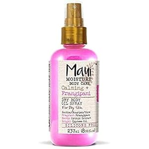 Maui Moisture Vegan Body Oil Spray for Dry Skin, Frangipani & Aloe Vera, 237 ml