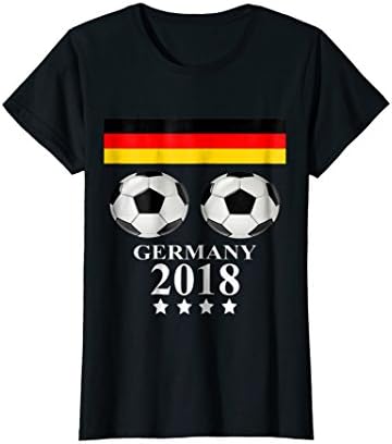Funny Germany Soccer Football Fan T-shirt for Women