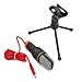 Computer Microphone,Condenser Microphone,3.5MM Plug and Play Omnidirectional Mic with Desktop Stand for Gaming,YouTube Video,Recording Podcast,Studio,for PC,Laptop,Tablet,Phone