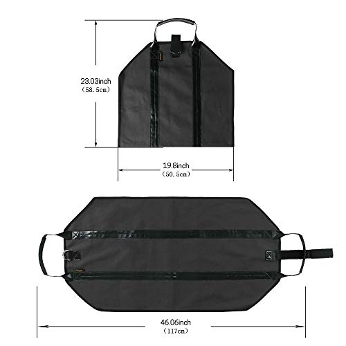 IKEPOD Canvas Firewood Log Carrier - Fire Wood Tote Bag Storage, Fireplace Wood Stove Accessories, Durable Large Holder for Camping, Design with Leather Handle