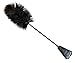 2 in 1 Exquisite Ostrich Feather Tickler and Leather with Lace Whip by BLISS BOUNDARY