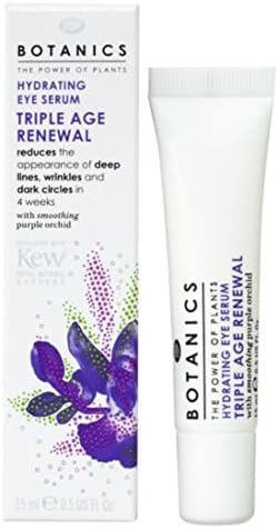 Botanics Triple Age Renewal Hydrating Eye Serum 15ml-Reduces Wrinkles & Dark Circles