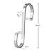 Bosszi 20-Pack S Hooks, Stainless Steel Brushed High Strength Without Deformation S Shaped Hooks Used in Kitchen, Bathroom, Garage or Workshop to Hang Kitchen Utensils, Clothing, Tools, etc.(Medium)