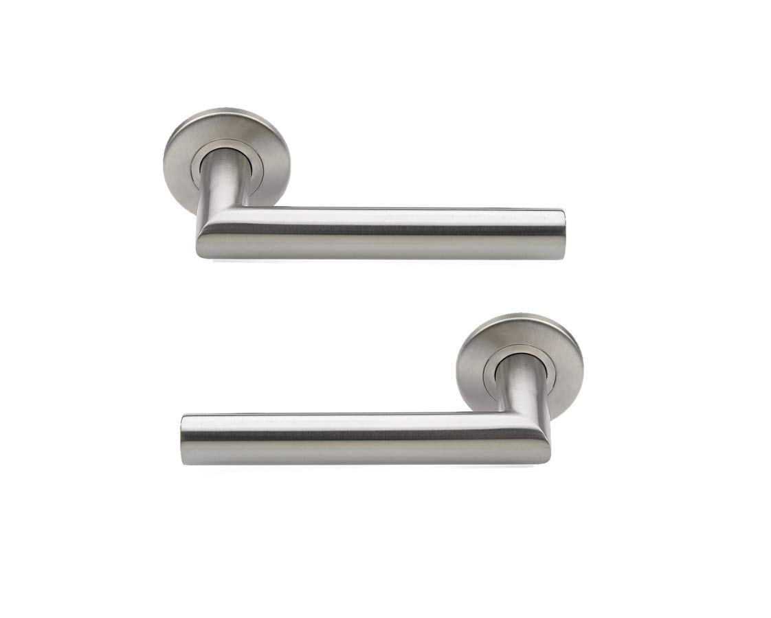 Bricard Tempo 668452 Handles on Rosette Stainless Steel