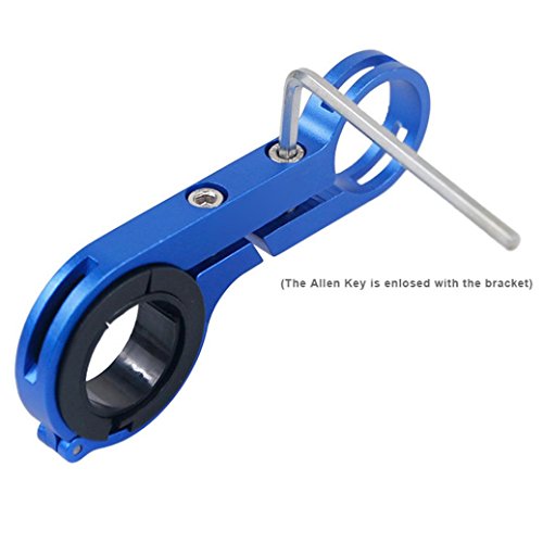 Dartphew Bike Accessories,Outdoor Durable Solid Lightweight Bike Flashlight Holder Handle Bar Bicycle Accessories Extender Mount Bracket for Outdoor Hiking Camping Hunting Fishing (Blue)
