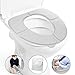 Gimars Newest Reusable Silicon Folding Public Adults Teens Travel Toilet Potty Seat Covers Protectors,Gray