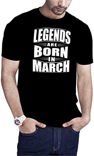 Cali Dreamers Men's Legends Are Born In March birthday t-shirt