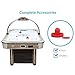 Harvil Beachcomber 7 Foot Indoor Air Hockey Table with Overhead Scorer, Leg Levelers, and 4 Pucks and 2 Pushers