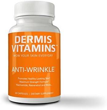 Anti Wrinkle Supplement - Infused with Resveratrol, Hyaluronic Acid, Collagen, Aloe Vera Gel, Amino Acids &amp; Vitamin C, D, E - Anti-Oxidant Supplement for Skin Tightening &amp; Anti-Aging