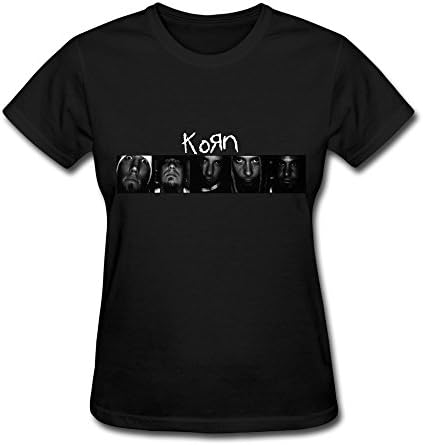 JJTC Love Korn Ticket To Rock 2016 Tour Fan Logo Women T Shirt Black