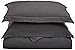 Elegance Linen 1500 Thread Count Wrinkle Resistant Ultra Soft Luxurious Egyptian Quality 3pc Duvet Cover Set, Solid, Full/Queen, Gray