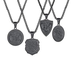 U7 Jewelry Men Women Ion Plating Black Vintage