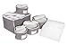 China and Stemware Storage Set Deluxe Microfiber with Braidz Foam Padding - Grey