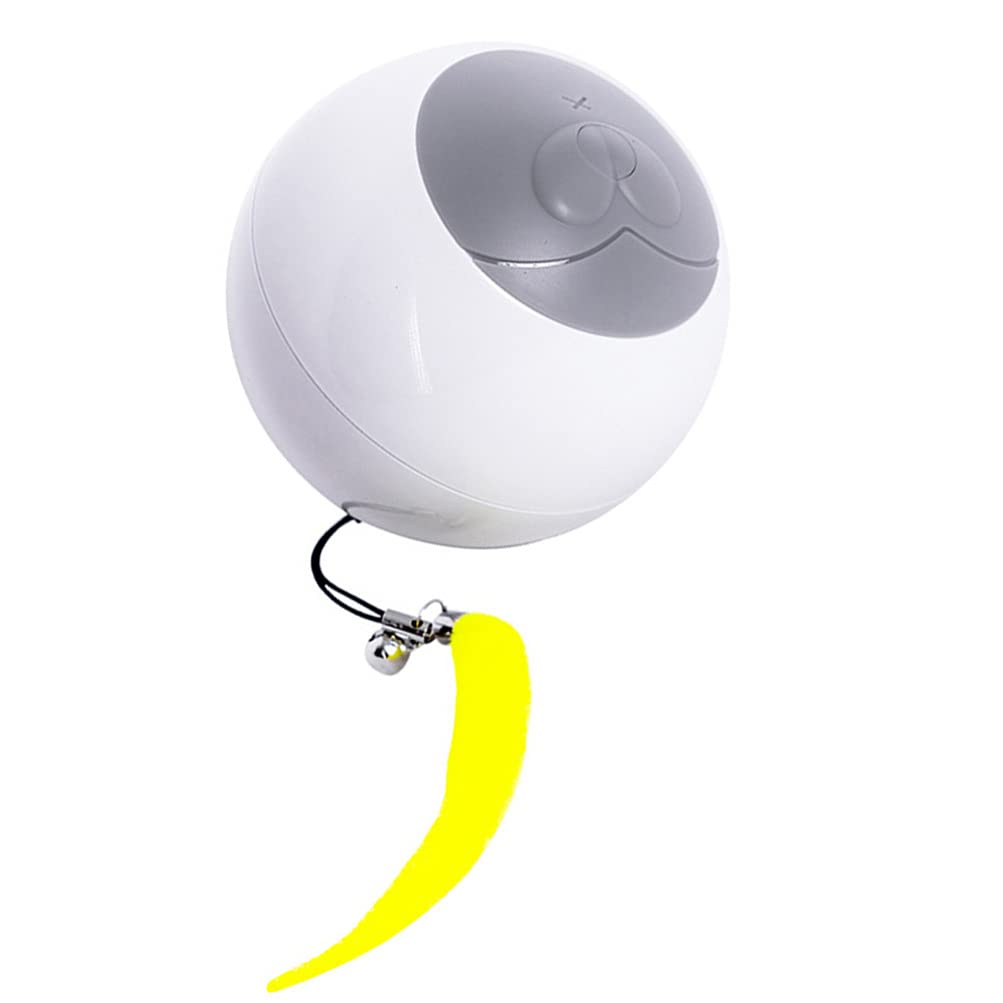 ULTECHNOVO Cat Food Dispenser Ball Toy Cat Treat Toy Light Up Slow