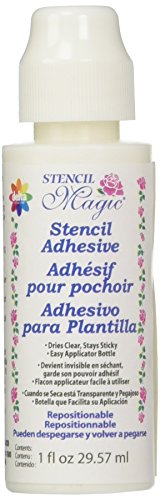 Delta Creative Stencil Magic Adhesive Liquid (1-Ounce), 982000109