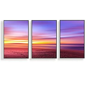 Canvas Wall Art for Living Room, Bedroom Mountain Framed Canvas Prints for Home Decoration Ready to Hang - 16"x24"x3 Panels