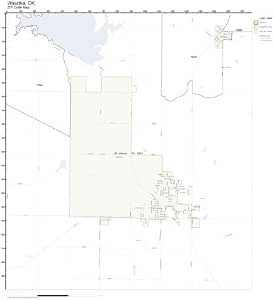 Amazon.com: ZIP Code Wall Map of Waurika, OK ZIP Code Map Laminated
