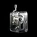 Unique Transparent Musical Box Acrylic Hand Crank Music Box, Melody Castle in The Sky