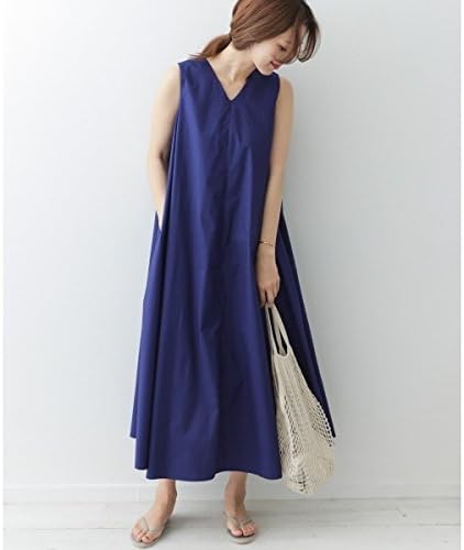 Amazon Co Jp アーバンリサーチ ドアーズ レディース Urban Research Doors レディスワンピース ノースリーブフレアロングワンピース Royalblue One 服 ファッション小物