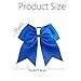 Oaoleer 8inch Jumbo Large Cheer Bows Ponytail Holder Elastic Band Handmade Boutique Hair Accessories for Cheerleading Teen Girls College Women Sports (1PCS, Royal Blue)