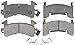 ACDelco 17D154M Professional Semi-Metallic Front Disc Brake Pad Set