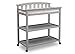 Delta Children Arch Top Changing Table with Wheels and Changing Pad, Grey