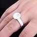 eBoot Makeup Glue Rings Tattoo Glue Holder Disposable Plastic Nail Art Eyelash Extension Rings, 200 Pack