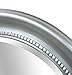 MCS Beaded Oval Wall Mirror, 22.5 x 29.5 Inch, Brushed Nickel