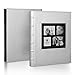 PARAH LIFE Luxury 200 5X7 Photo Album for Wedding Anniversary Vacation Baby and Family Photos Beautiful Leather Bound Picture Display Book for 200 5x7 Photographs Scrapbook Foto Silver