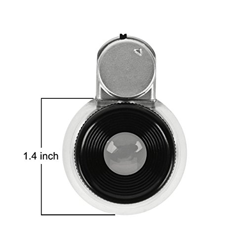 LED Illuminated 20X Jewelers Loupe Magnifier, Newcomdigi Professional Magnifying Glass With Brilliant Clarity Best Recommended for Jewelry, Diamonds, Coins, Miniatures, Engravings, Markings