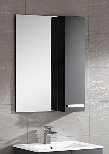 Fine Fixtures AT0832GR-AT1632 Atwood Mirror With Side Cabinet, 8", Gray, 8"
