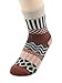 Zando Womens Super Thick Merino Ragg Knit Warm Wool Crew Mid-Calf Winter Socks J Wave-5 Pack