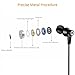 Earbuds with Microphone in Ear Earphones Deep Bass Stereo Headphones Corded Headset with Volume Control and Case Black