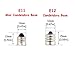 Bonlux 2W E12 LED Candelabra Chandelier Light - 120V T3/T4 Candelabra Base LED Bulb Daylight 6000K, 20W Halogen Replacement Bulb for Ceiling Fan, Desk Lamp (5-Pack)