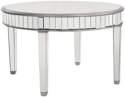 Elegant Lighting Chamberlan Mirrored Round Dining Table