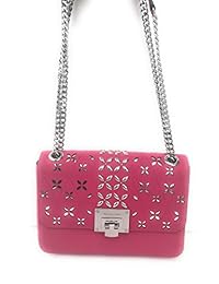 Michael michael kors Mujer tina mediano solapa piel noche tachonado bolso de hombro, Multi color