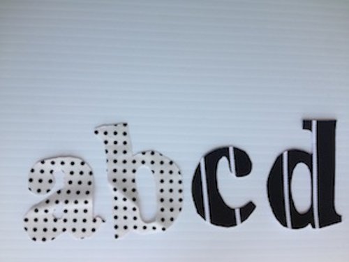 Instant Downlaod Easy Applique Instructions and Lower Case Alphabet Pattern template for Machine Applique or No Sew iron on transfers Monogram Personalize