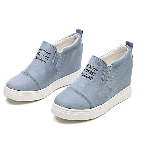 fashion letter slip on wedge sneakers