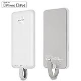 [Built-in Lightning Cable] Portable Charger for iPhone & Android Devices, Hobest 8000mah Dual Port Portable Phone Charger External Battery Charger Power Bank for 8Pin iOS Devices & USB Devices