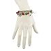 LUX ACCESSORIES Silver Tone Christmas X-Mas Holiday Jingle Bells Charm Bracelet