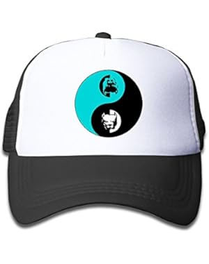Bull Terrier Yin Yang Baby Boys Baseball Cap Infant Trucker Hat