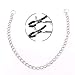 CRE-BILITY 1 Pcs Fake Nip Rings Non-Piercings Stainless Steel Clamps Body Piercing Jewelry (Silver Chain)