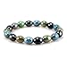 Power Ionics Handmade Beaded Bracelets for Women and Men, Rainbow Tourmaline 8mm Beads, High Elastic 16.5-18cm Size, Protection HealingWomen Beaded Bracelets