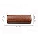 Hard Shell Eyeglass Case  Polemax PU Leather Vintage Pattern Glasses Protective Case for Small Medium Sized Glasses Frame (Brown)