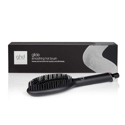 glide, Spazzola Lisciante per Capelli Professionale Anticrespo, Nero