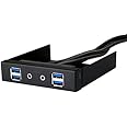 Silverstone Tek Aluminum 3.5-Inch Drive Bay with USB 3.0X4 and HD Audio Ports (FP32B-E)
