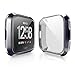 8 Pack Case for Fitbit Versa with Screen Protector, Haojavo Soft TPU Full Protective Cover Ultra-Thin Scratch Resistant Slim Fit Plated Bumper for Fitbit Versa Accessories