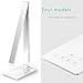 Aptoyu LED Dimmable Desk Lamp with 4 Lighting Modes (Studying, Reading, Relaxing, Sleeping) and 5 Level Dimming, Dual USB Charging Port for Home Office Bedroon Study Relax